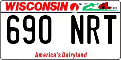 WI license plate 690NRT