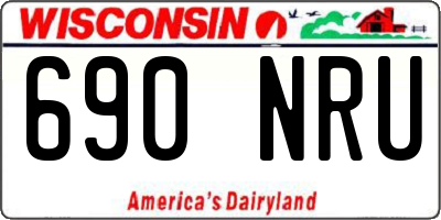WI license plate 690NRU
