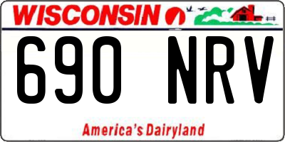 WI license plate 690NRV