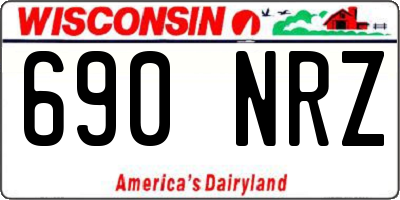 WI license plate 690NRZ