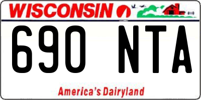 WI license plate 690NTA