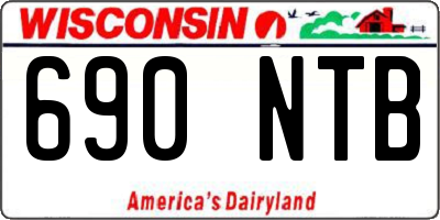 WI license plate 690NTB