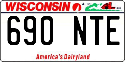 WI license plate 690NTE