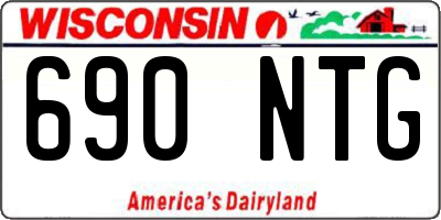 WI license plate 690NTG