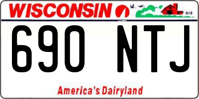 WI license plate 690NTJ