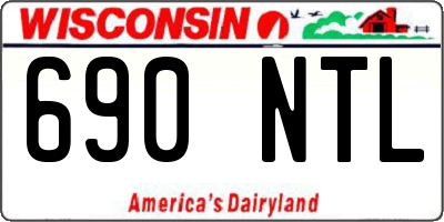 WI license plate 690NTL