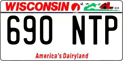 WI license plate 690NTP