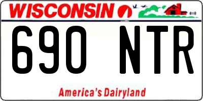 WI license plate 690NTR