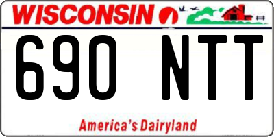 WI license plate 690NTT