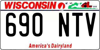 WI license plate 690NTV