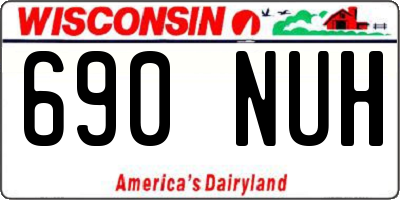 WI license plate 690NUH