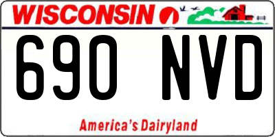 WI license plate 690NVD