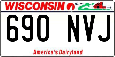 WI license plate 690NVJ