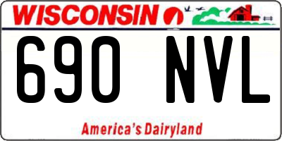 WI license plate 690NVL