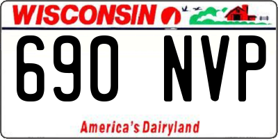 WI license plate 690NVP