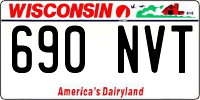 WI license plate 690NVT