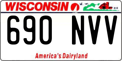 WI license plate 690NVV