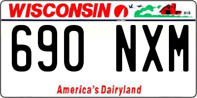 WI license plate 690NXM