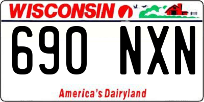 WI license plate 690NXN