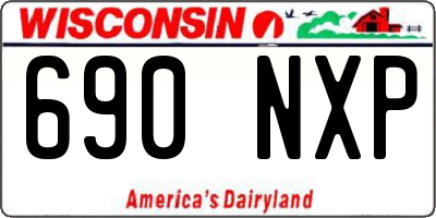 WI license plate 690NXP