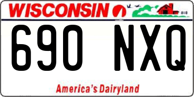 WI license plate 690NXQ