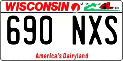 WI license plate 690NXS