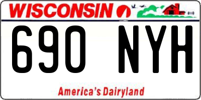 WI license plate 690NYH
