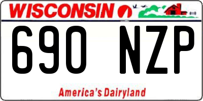 WI license plate 690NZP