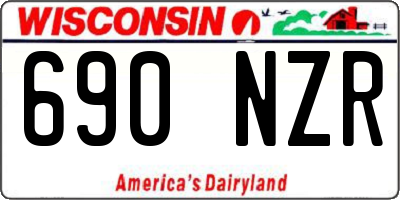 WI license plate 690NZR
