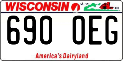WI license plate 690OEG