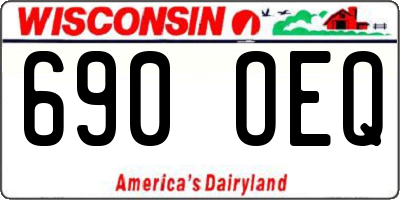 WI license plate 690OEQ