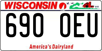 WI license plate 690OEU