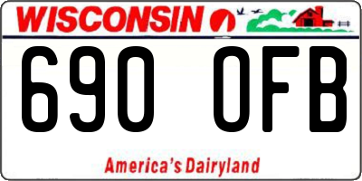 WI license plate 690OFB