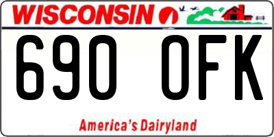 WI license plate 690OFK