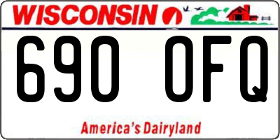 WI license plate 690OFQ