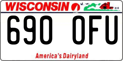 WI license plate 690OFU
