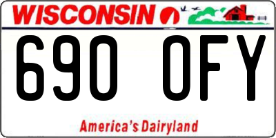 WI license plate 690OFY