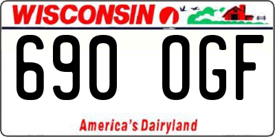 WI license plate 690OGF