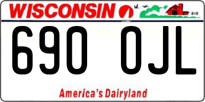 WI license plate 690OJL
