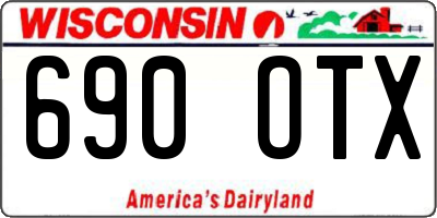 WI license plate 690OTX