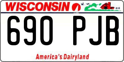WI license plate 690PJB