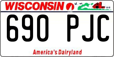 WI license plate 690PJC