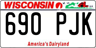 WI license plate 690PJK