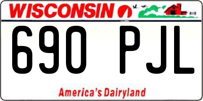 WI license plate 690PJL