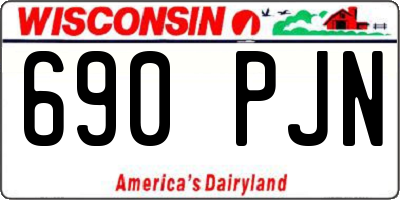 WI license plate 690PJN