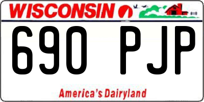 WI license plate 690PJP