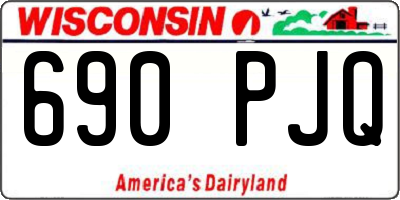 WI license plate 690PJQ