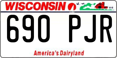 WI license plate 690PJR