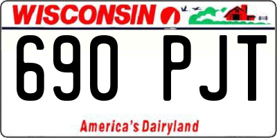 WI license plate 690PJT