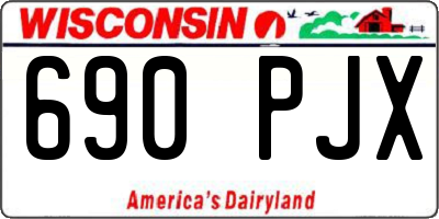WI license plate 690PJX